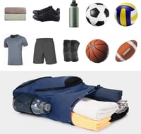 Sportsnew Multifunkciós Sporttáska - Kosárlabda, Foci Hátizsák Cipőtartóval, Labdatartóval és Nedves Zsebbel - 27L Vízálló Poliészter Unisex 6