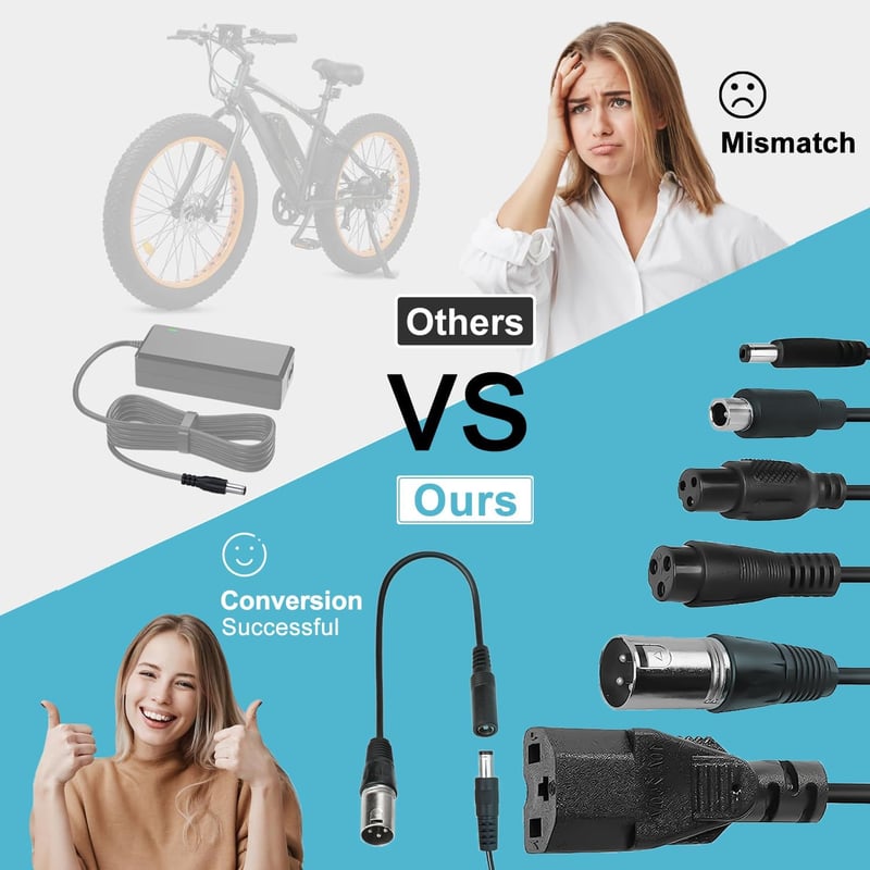 Sporvet 42V/36V 2A univerzális elektromos roller töltő 6 porttal, Xiaomi M365 és Ninebot kompatibilis