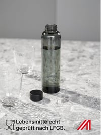 Sklenená fľaša na vodu spottle 500 ml, 750 ml a 1 l – Sklenená fľaša vhodná aj na sýtené nápoje – Vhodná do umývačky riadu a nepriepustná fľaša na vodu 5