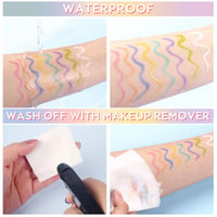 SPRINGSUGAR 8 Szín Neon Eyeliner Szett Vízálló Hosszantartó Folyékony Szemceruza 4