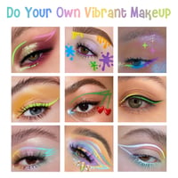 SPRINGSUGAR 8 Szín Neon Eyeliner Szett Vízálló Hosszantartó Folyékony Szemceruza 3