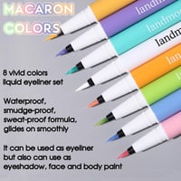 SPRINGSUGAR 8 Szín Neon Eyeliner Szett Vízálló Hosszantartó Folyékony Szemceruza 5