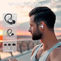 Sprtoybat Q22 sport Bluetooth 5.3 fülhallgató - 4 ENC mikrofon, IP7, 128 óra, LED kijelző 7