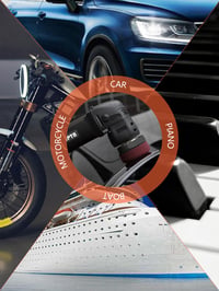 SPTA Ekscentrična polirka 15 mm 80 mm 760 W stroj za poliranje automobila, brusilica s spužvom, diskom za poliranje i torbom za automobil i plovilo 7