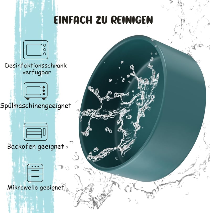 SPUNKYJUNKY 15° Dönthető Kerámia Tál Fa Állvánnyal Kutyáknak Macskáknak 400ml Zöld