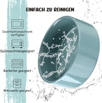 SPUNKYJUNKY 15° dönthető kerámia tál kutyáknak macskáknak 400ml világoszöld 6