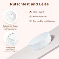 SPUNKYJUNKY kerámia kutyatál akácfa állvánnyal, lapos - 15,5 cm 5