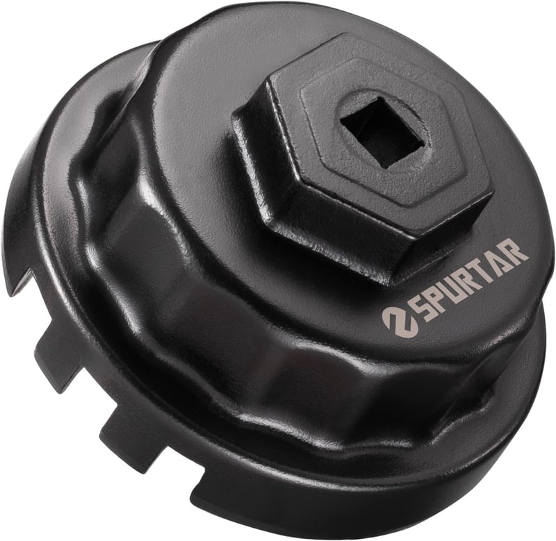 Spurtar 64 mm Olajszűrő Kulcs Toyota és Lexus Járművekhez - Fém Olajszűrő Leszedő Szerszám RAV4, Camry, Highlander Modellekhez 2.5-5.7L Moto