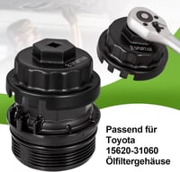 Spurtar 64 mm Olajszűrő Kulcs Toyota és Lexus Járművekhez - Fém Olajszűrő Leszedő Szerszám RAV4, Camry, Highlander Modellekhez 2.5-5.7L Moto 8