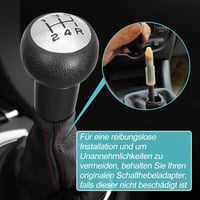 Spurtar Váltógomb 5 Sebességes Peugeot 106 107 207 301 306 307 308 407 408 508 3008 1007 és Citroen C2 C3 C4 Picasso Modellekhez - Fekete Kr 4