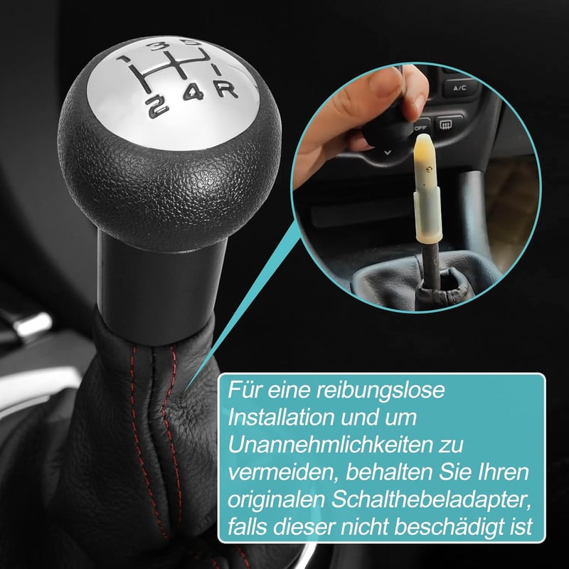 Spurtar Váltógomb 5 Sebességes Peugeot 106 107 207 301 306 307 308 407 408 508 3008 1007 és Citroen C2 C3 C4 Picasso Modellekhez - Fekete Kr