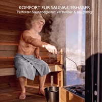 SQUASHIC Muški sauna kilt od koraljnog flisa s čičak trakom i džepovima - Ogrtač za saunu za muškarce 6