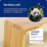 Squatty Potty Oslo sklopiva bambusova WC stolica – visina 18 cm, smeđa, za odrasle i djecu 3