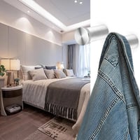 SRJQXH Rozsdamentes Acél Fali Akasztók 4 db-os Csomag - Kabátakasztó Törölközőtartó Fürdőszoba Konyha Hálószoba 15kg Teherbírás 3