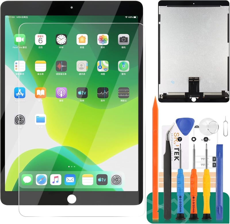 SRJTEK iPad Air 3 2019 10.5" A2153 A2123 A2152 érintőpanel csere szett fekete