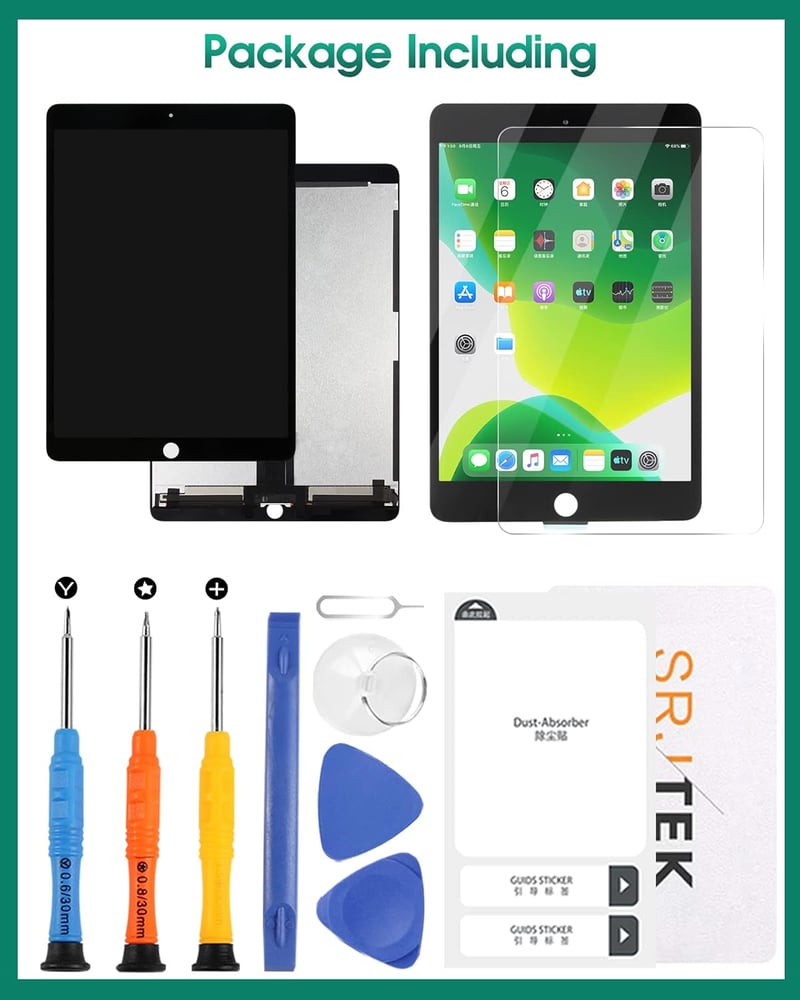 SRJTEK iPad Air 3 2019 10.5" A2153 A2123 A2152 érintőpanel csere szett fekete