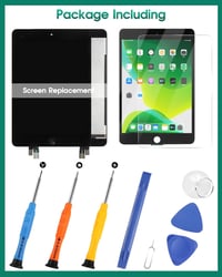 SRJTEK iPad Mini 5 7.9" kijelző csere A2126 A2124 A2133 LCD érintőképernyő fekete 7
