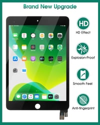 SRJTEK iPad Mini 5 7.9" kijelző csere A2126 A2124 A2133 LCD érintőképernyő fekete 4