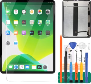 SRJTEK Zamjena ekrana za iPad Pro 12.9 2020 4. generacije A2069 A2232 LCD Touch Panel Crni