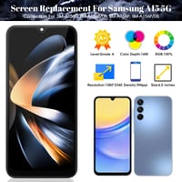 Náhradný LCD displej SRJTEK pre Samsung Galaxy A15 5G/4G A155 A156 s dotykovou plochou, rámom a montážnou súpravou, kompatibilný s A155F A156U 2