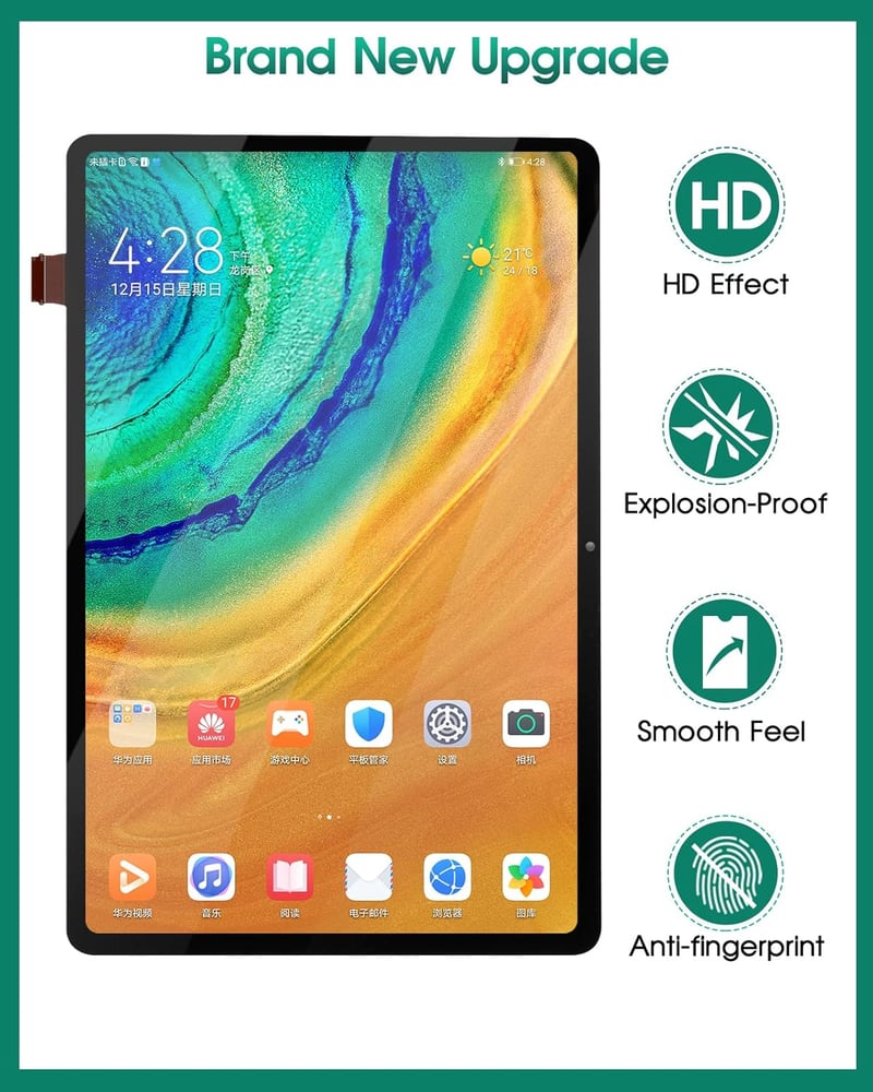 SRJTEK Samsung Galaxy Tab S7 T870 T875 LCD kijelző érintőképernyő csere