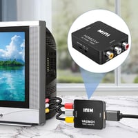 SRLWMYI RCA HDMI Adapter 1080P AV Kompozit Video Audio Konverter USB Kábellel PS2 PS3 PS4 Xbox Wii Nintendo VHS VCR DVD TV PAL NTSC 6
