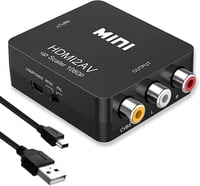 SRLWMYI RCA HDMI Adapter 1080P AV Kompozit Video Audio Konverter USB Kábellel PS2 PS3 PS4 Xbox Wii Nintendo VHS VCR DVD TV PAL NTSC 1