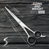 SS INSTRUMENTX professzionális fodrász olló precíz hajvágáshoz prémium rozsdamentes acélból, ezüst szín, fodrászoknak és otthonra 3
