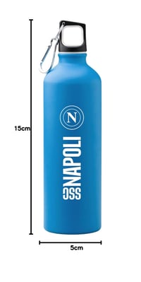 Termoska SSC Napoli 800 ml svetlomodrá, nerezová fľaša na pitie, vhodná na šport, do fitka, školy alebo práce, oficiálny futbalový produkt SSC Napoli 2