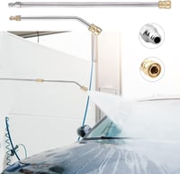 SSEHCWAN Nyomásmosó Hosszabbító Rúd 38cm + 30° Hajlított 22cm 1/4" Gyorscsatlakozó 4000PSI 6
