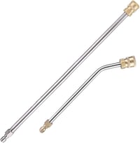 SSEHCWAN Nyomásmosó Hosszabbító Rúd 38cm + 30° Hajlított 22cm 1/4" Gyorscsatlakozó 4000PSI 1