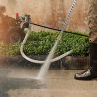 SSEHCWAN Nyomásmosó Hosszabbító Rúd 38cm + 30° Hajlított 22cm 1/4" Gyorscsatlakozó 4000PSI 7