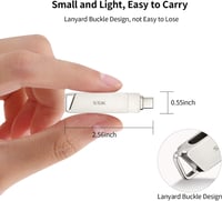 SSK 256GB USB C Pendrive - Kettős Csatlakozású (USB 3.2 + Type C) Memória, 200MB/s Olvasási Sebesség, Forgatható Kialakítás, Android, MacBoo 7