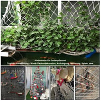 SSWZHANG Plasă de siguranță albă pentru copii 1x2 m - Plasă împletită manual din nailon pentru balcon, fereastră, pisici, scări, perete, gard decorativ sau fixarea încărcăturii în camion 5