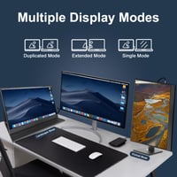 Monitor portabil SSYA 15,6 inchi, 1080P Full HD, 100% sRGB, USB-C și HDMI, ecran IPS pentru laptop, PC, PS, Xbox, telefon 3