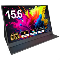 Monitor portabil SSYA 15,6 inchi, 1080P Full HD, 100% sRGB, USB-C și HDMI, ecran IPS pentru laptop, PC, PS, Xbox, telefon 1