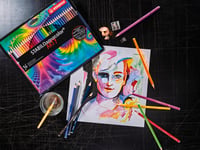 Sada akvarelových ceruziek STABILO aquacolor Arty - 36 kusov, rôzne farby - rozpustné vo vode, na umelecké kreslenie 5