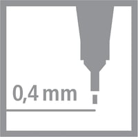 STABILO point 88 fineliner készlet - 60 db, többszínű 8