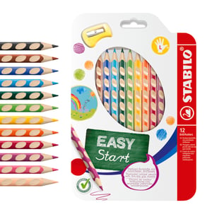STABILO EASYcolors ergonomske debele bojice za ljevake - 12 komada u raznim bojama sa šiljilom