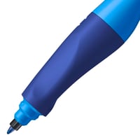 Ergonomické rollery STABILO EASYoriginal pre pravákov – tmavomodrá/svetlomodrá, zmizíkovateľný modrý atrament, 0,5 mm, s náplňou 3
