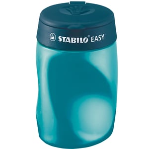 Ascuțitoare cu rezervor ergonomică STABILO EASYsharpener 3 în 1 - Pentru stângaci - Albastru petrol