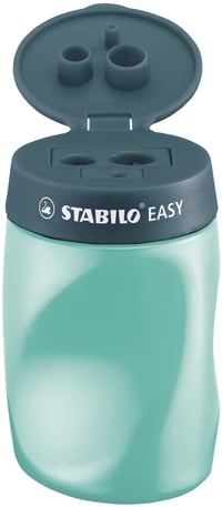 STABILO EASYsharpener ergonomické strúhadlo so zásobníkom 3 v 1 – pre pravákov – petrolejovo modrá 3