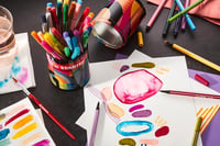 STABILO Pen 68 ARTY 45 darabos fém doboz filctoll készlet 8
