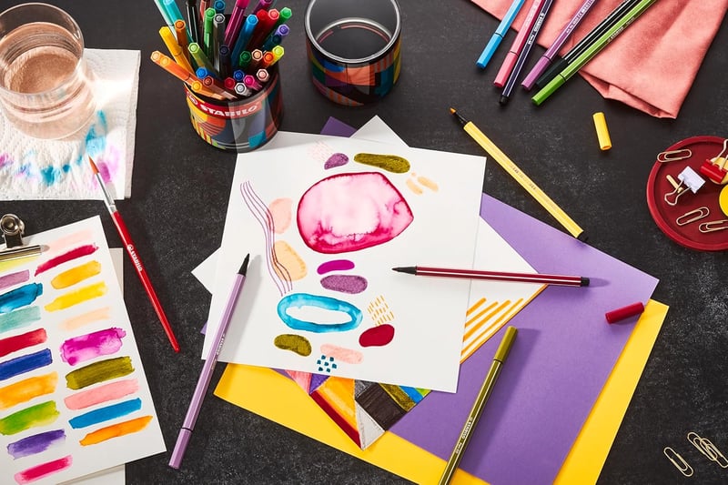 STABILO Pen 68 ARTY 45 darabos fém doboz filctoll készlet