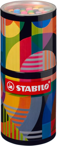 STABILO Pen 68 ARTY 45 darabos fém doboz filctoll készlet 2