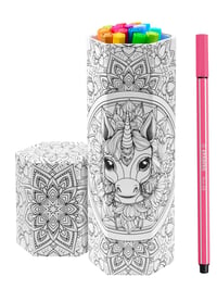 Set carioci STABILO Pen 68 - 15 buc. Set de colorat Unicorn și Dragon 1
