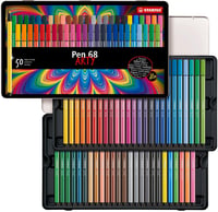STABILO Pen 68 filctoll fémdobozos készlet - 50 db vegyes szín 1