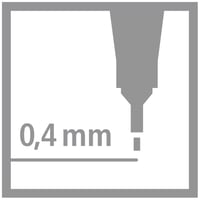 Sada tenkých fixiek STABILO point 88 ARTY - 24 ks, mix farieb 8