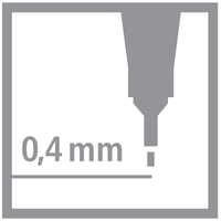 Tenký popisovač STABILO point 88 – jedľovo zelená – balenie 10 ks 8