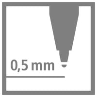 Roller pero STABILO pointVisco s rýchloschnúcim gélovým atramentom, šírka stopy 0,5 mm, modré, 10 ks 6